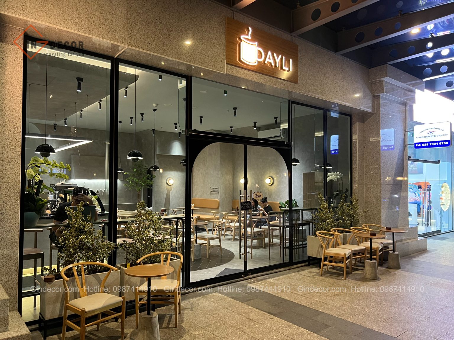 Sơn hiệu ứng bê tông cho Dayli Coffee