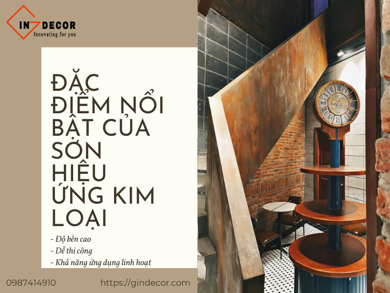 Đặc điểm nổi bật của sơn hiệu ứng kim loại