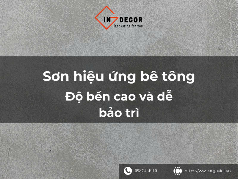 Sơn hiệu ứng bê tông giá rẻ