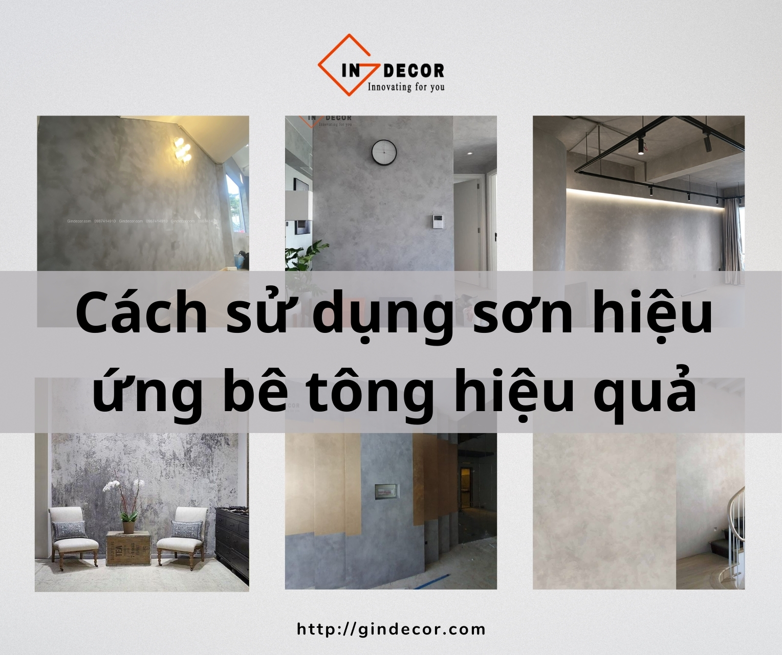 Cách sử dụng sơn hiệu ứng bê tông hiệu quả