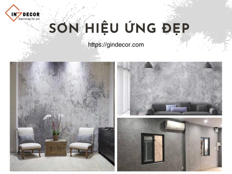 Sơn hiệu ứng đẹp tại Gindecor