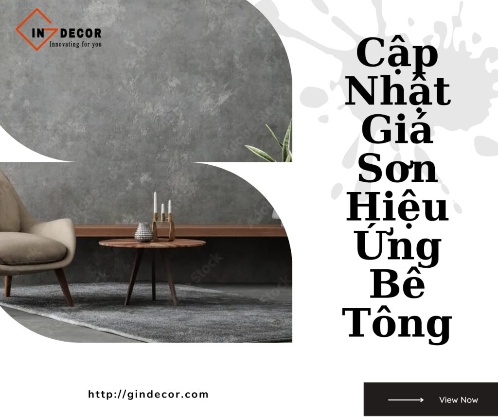 Cập Nhật Giá Sơn Hiệu Ứng Bê Tông