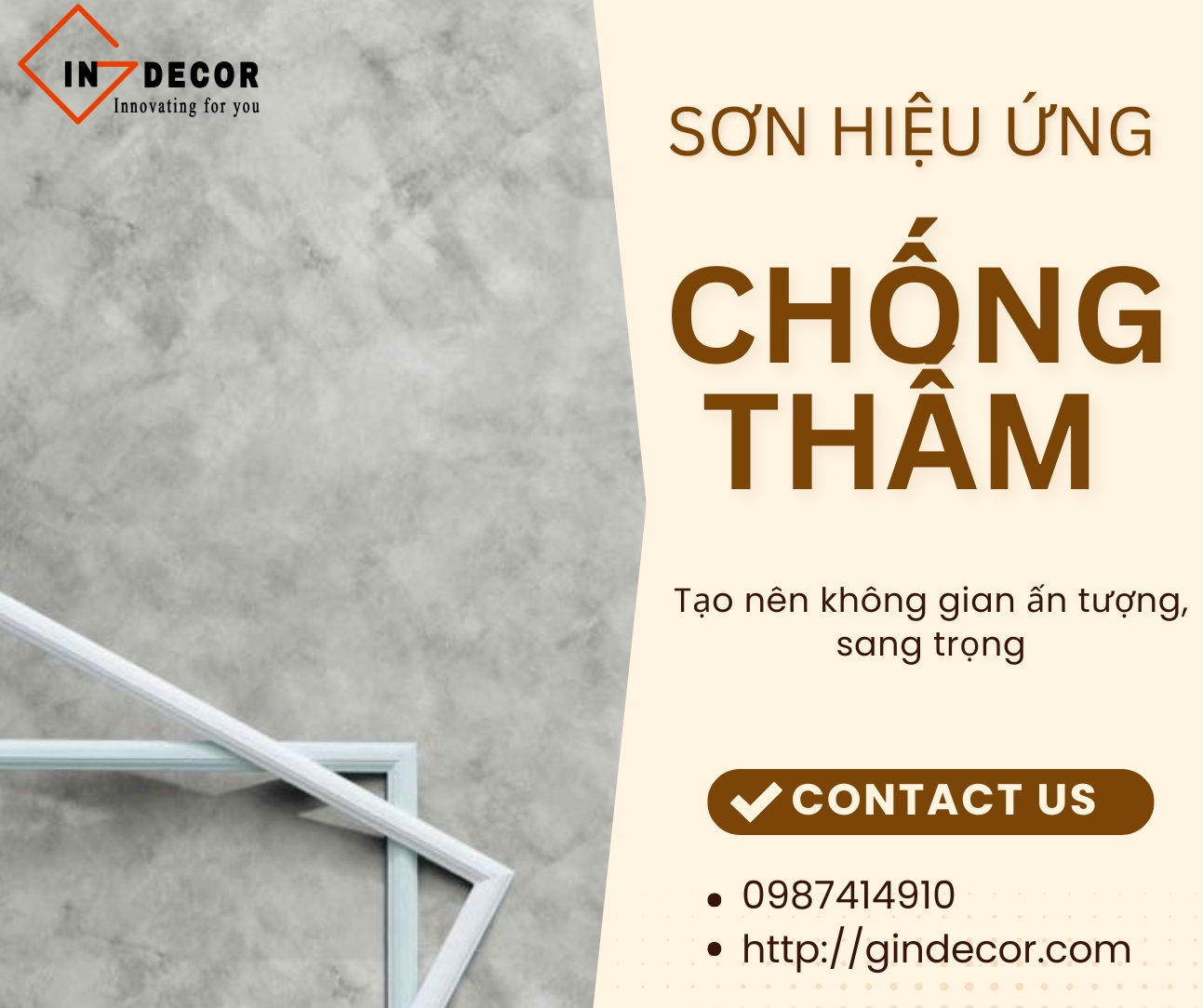 Sơn Hiệu Ứng Chống Thấm - Giải Pháp Đột Phá Từ Gindecor