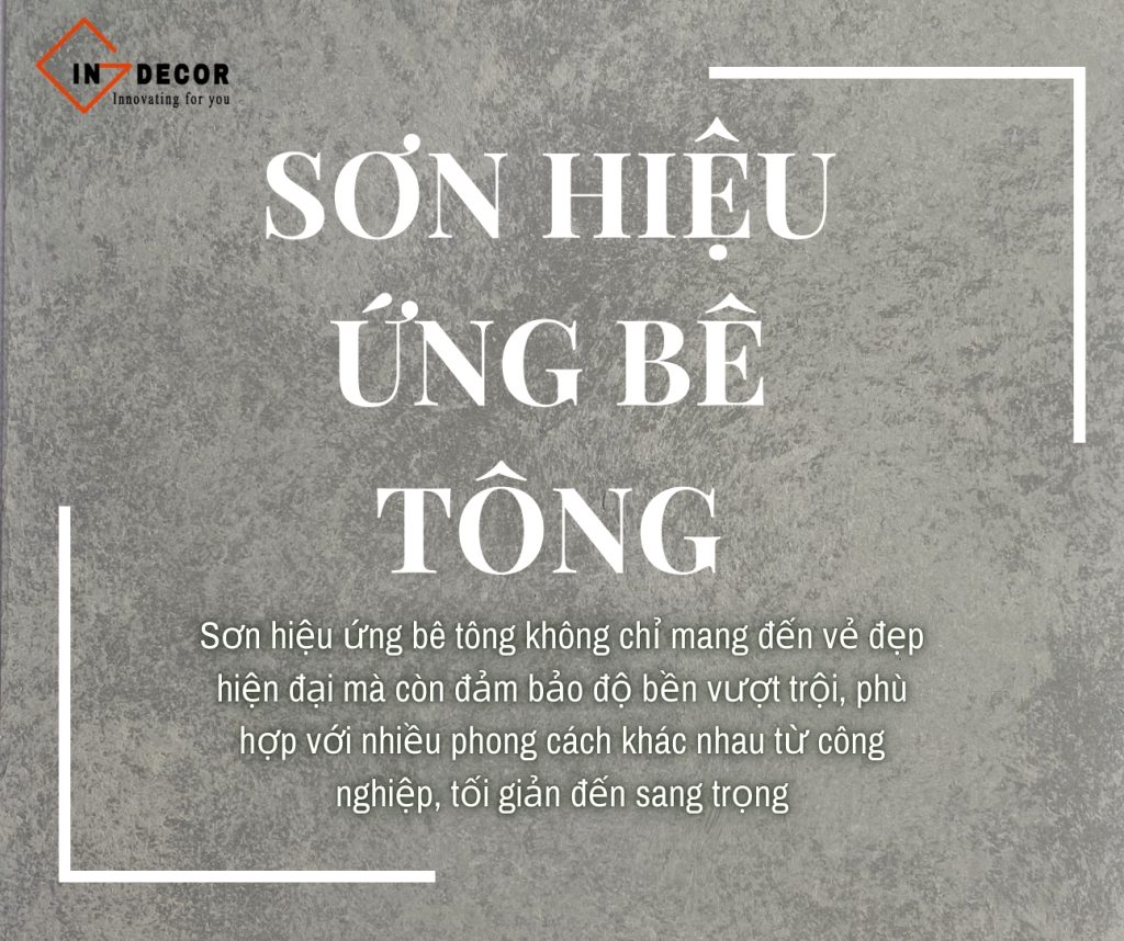 Sơn hiệu ứng bê tông bền đẹp