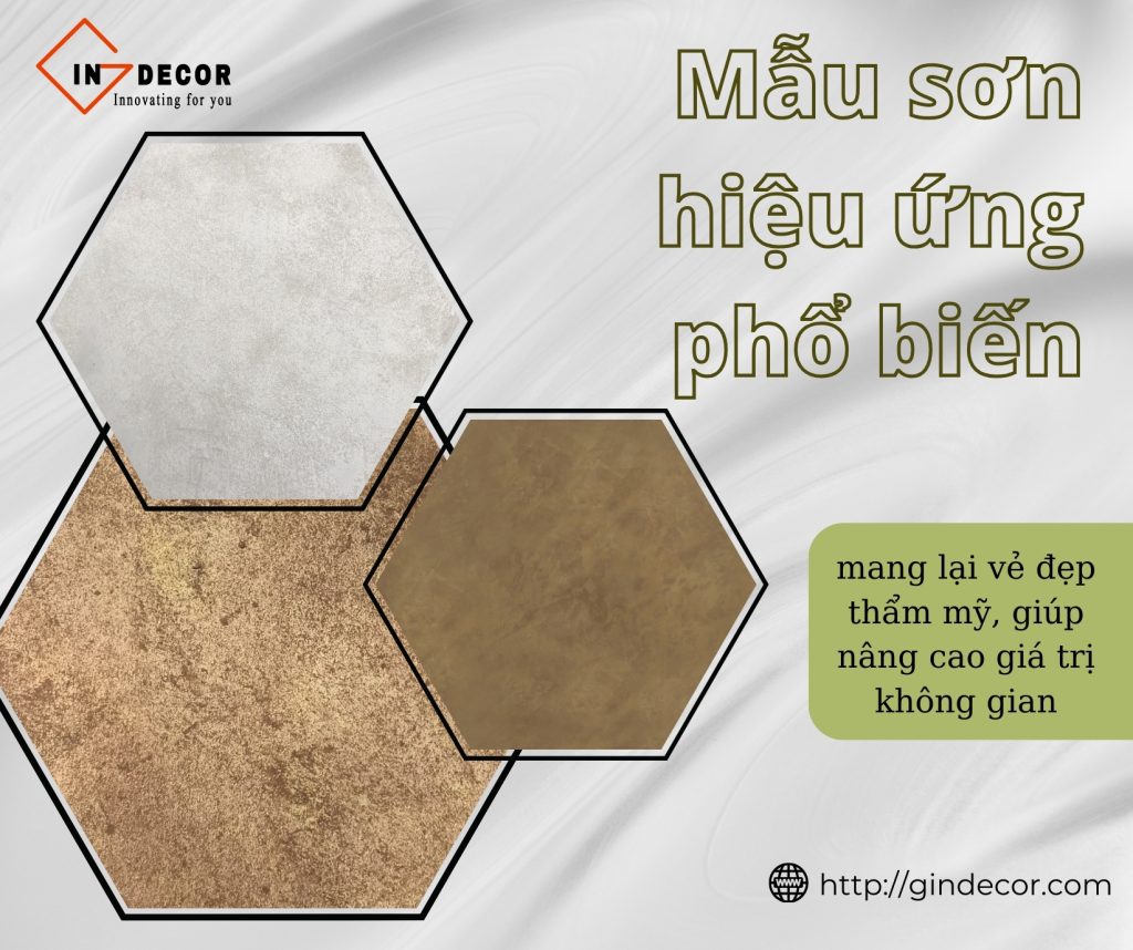 Mẫu sơn hiệu ứng phổ biến