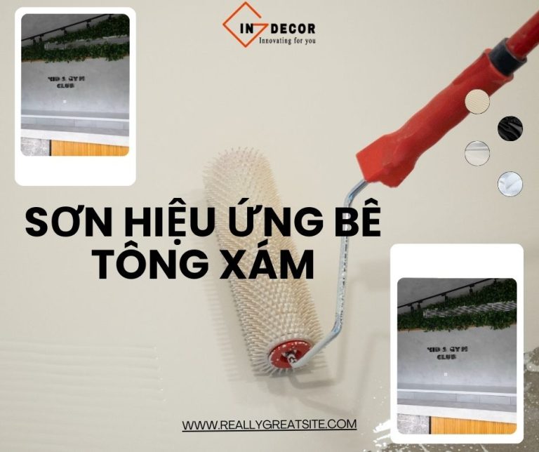 Sơn hiệu ứng bê tông xám có phải là lựa chọn tối ưu cho không gian sống