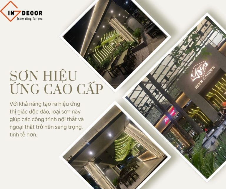 Sơn hiệu ứng cao cấp và những ưu điểm vượt trội