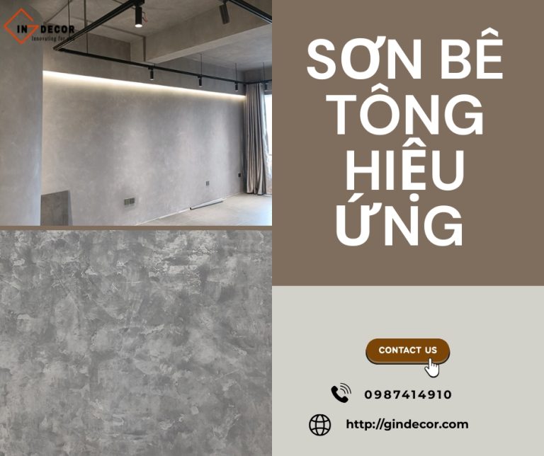 Khám phá vẻ đẹp độc đáo của sơn bê tông hiệu ứng
