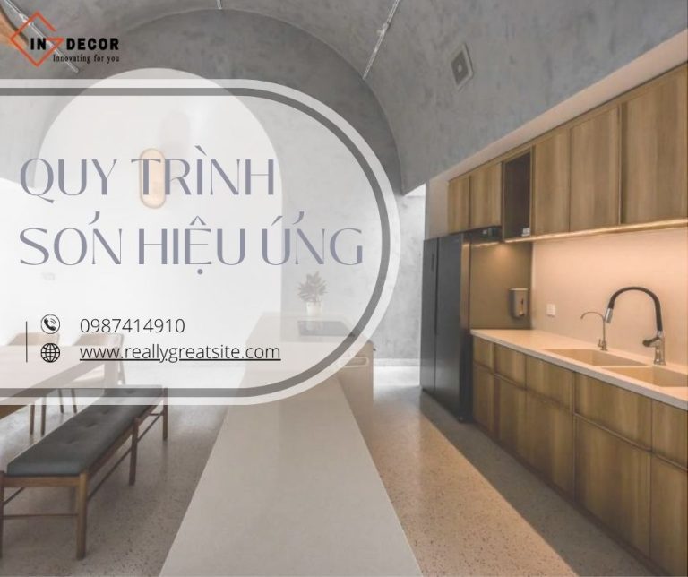 Quy trình sơn hiệu ứng giải pháp cho không gian sống đẳng cấp