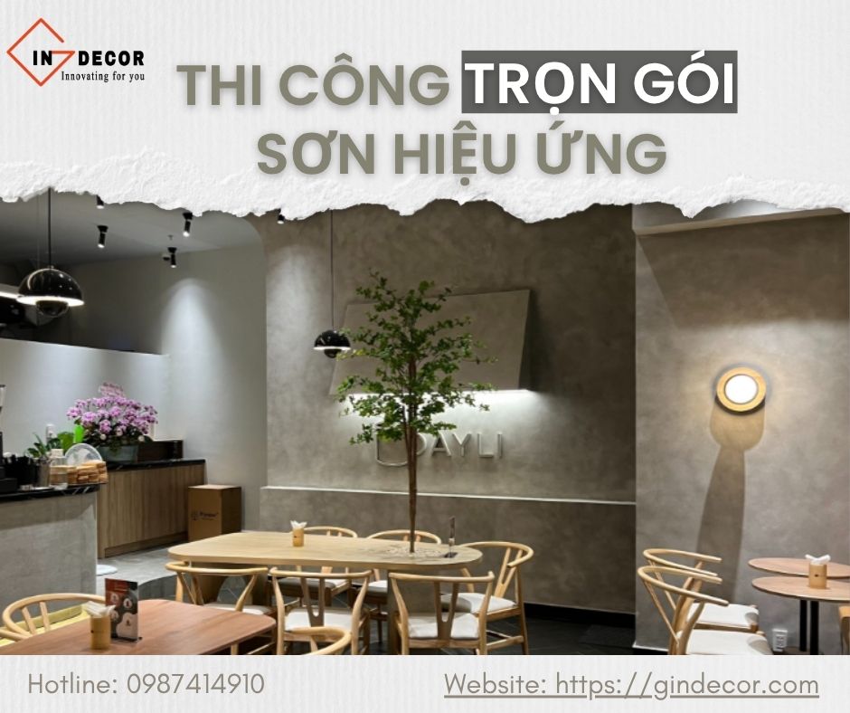 Thi công trọn gói sơn hiệu ứng