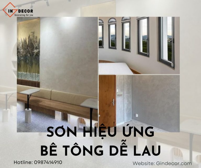 Sơn hiệu ứng bê tông dễ lau có phải lựa chọn thông minh?