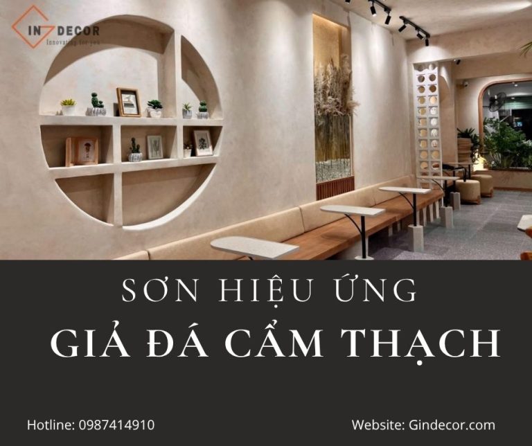 Sơn hiệu ứng giả đá cẩm thạch nâng tầm đẳng cấp nội thất