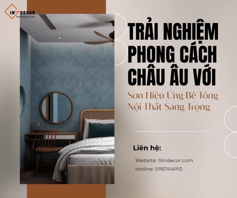 Sơn hiệu ứng bê tông nội thất sang trọng