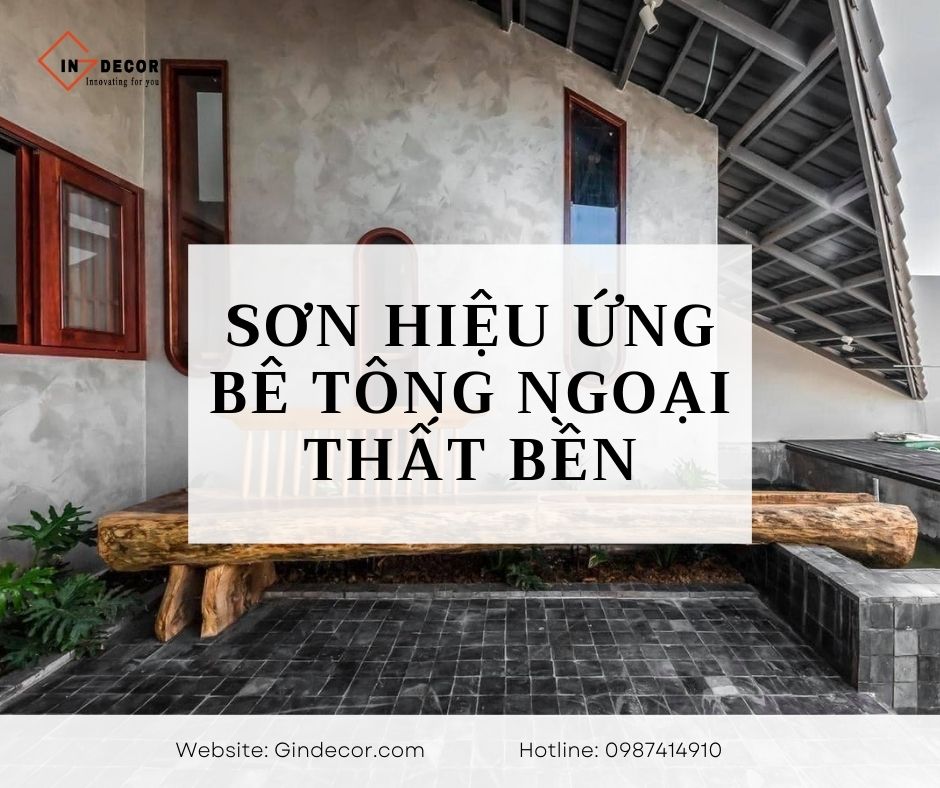 sơn hiệu ứng bê tông ngoại thất bền