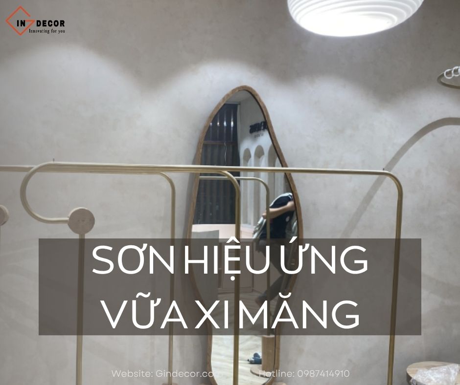 Phong cách công nghiệp nổi bật nhờ sơn hiệu ứng vữa xi măng