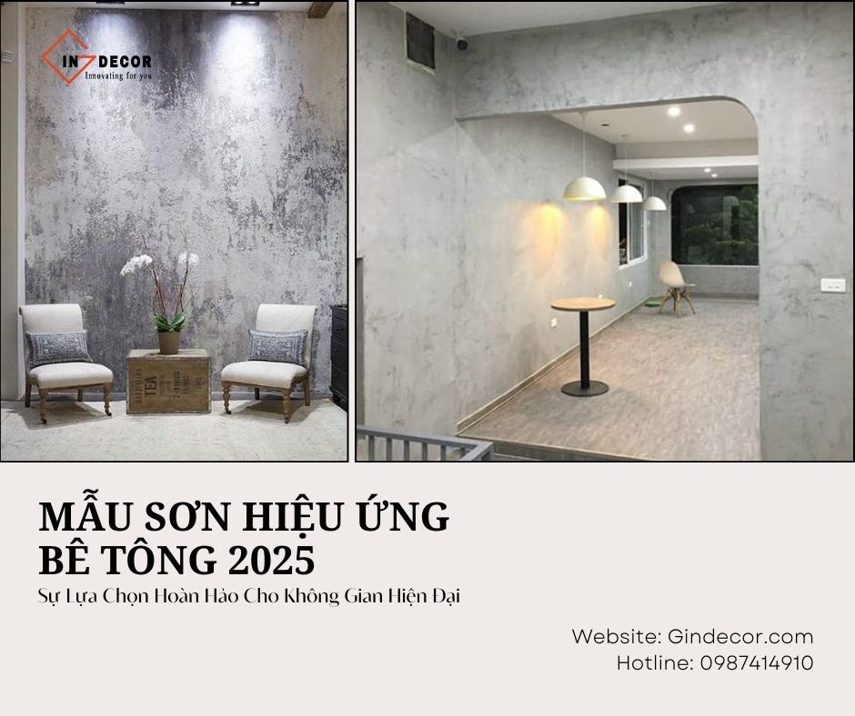 mẫu sơn hiệu ứng bê tông 2025