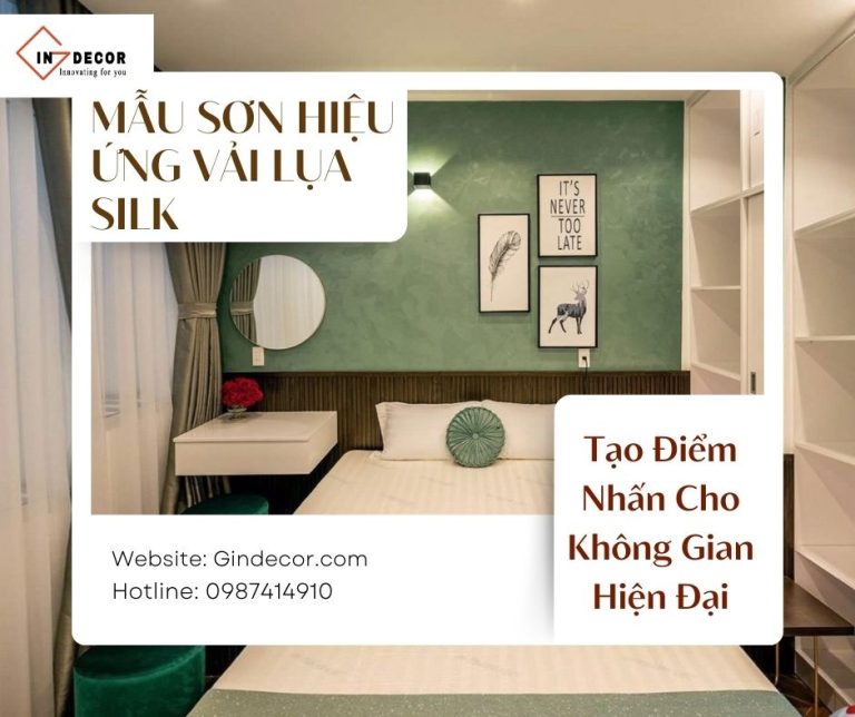 Mẫu Sơn Hiệu Ứng Vải Lụa Silk Tạo Điểm Nhấn Cho Không Gian Hiện Đại
