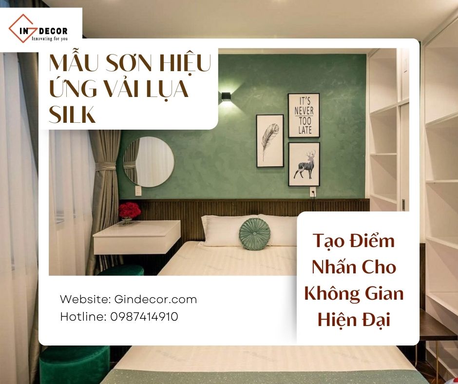 Mẫu sơn hiệu ứng vải lụa Silk