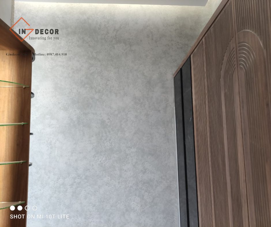 Sơn hiệu ứng bê tông căn hộ đơn giản