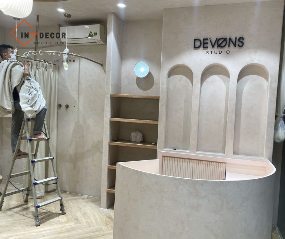 Sơn hiệu ứng bê tông showroom