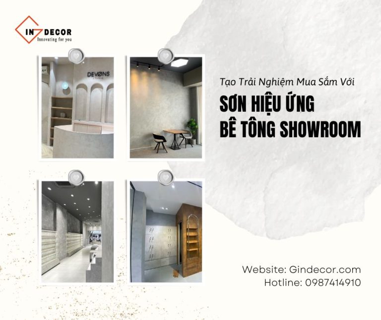 Sơn hiệu ứng bê tông showroom