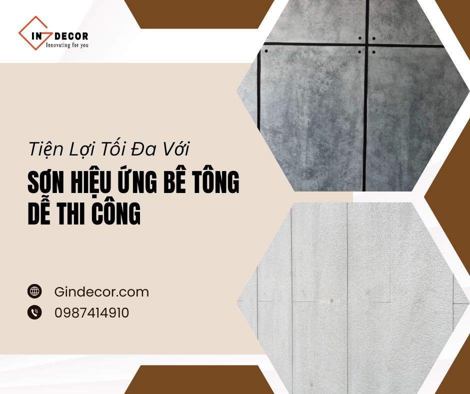 Sơn hiệu ứng bê tông dễ thi công