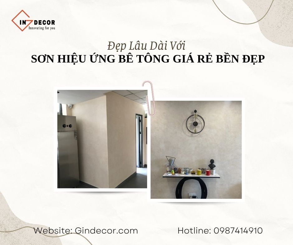 Sơn hiệu ứng bê tông giá rẻ bền đẹp
