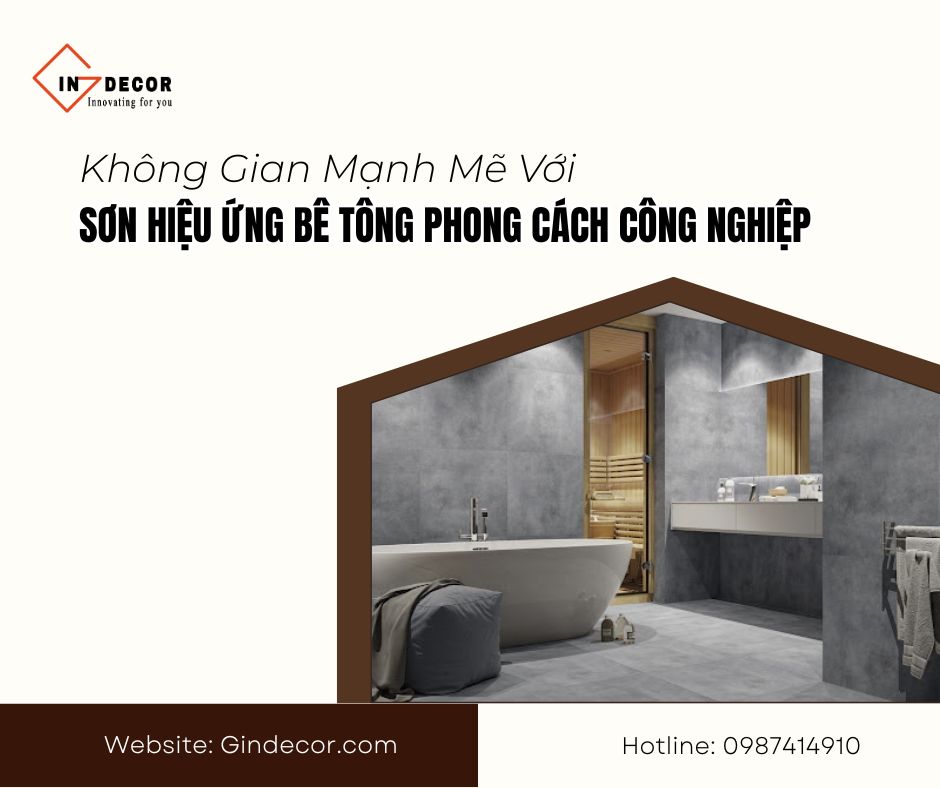 Sơn hiệu ứng bê tông phong cách công nghiệp