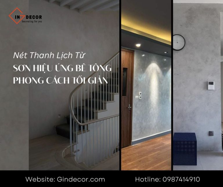 Sơn hiệu ứng bê tông phong cách tối giản