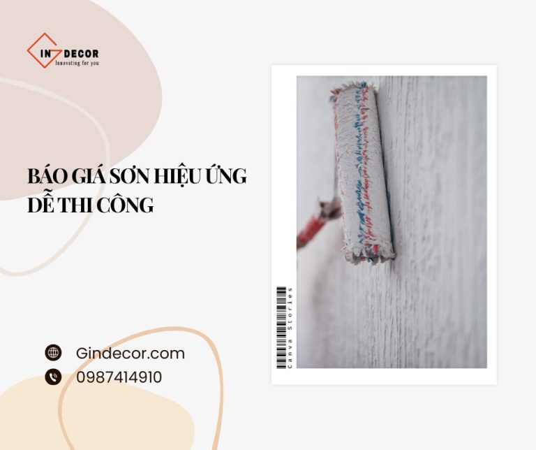 Báo giá sơn hiệu ứng dễ thi công