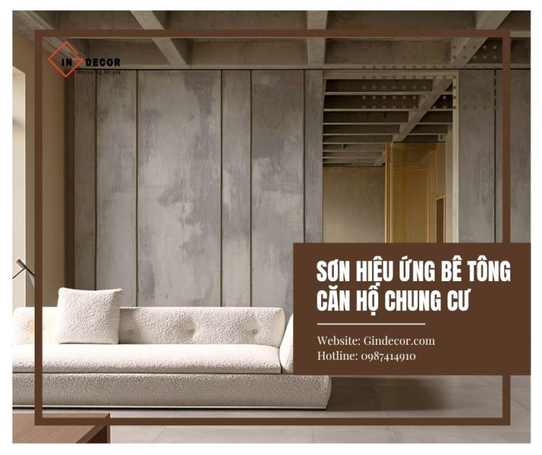 Sơn Hiệu Ứng Bê Tông Căn Hộ Chung Cư Mang Đậm Dấu Ấn Riêng