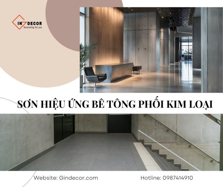 Sơn Hiệu Ứng Bê Tông Phối Kim Loại Mang Sắc Thái Mới Lạ