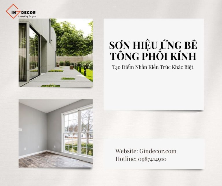 Sơn Hiệu Ứng Bê Tông Phối Kính Tạo Điểm Nhấn Kiến Trúc Khác Biệt