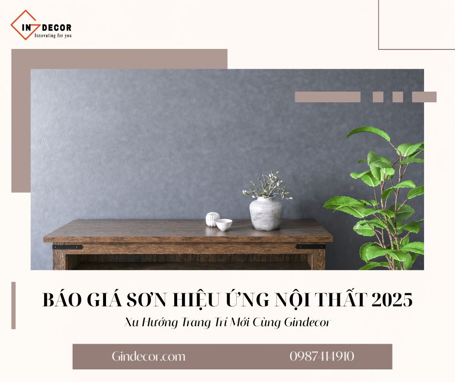 báo giá sơn hiệu ứng nội thất 2025