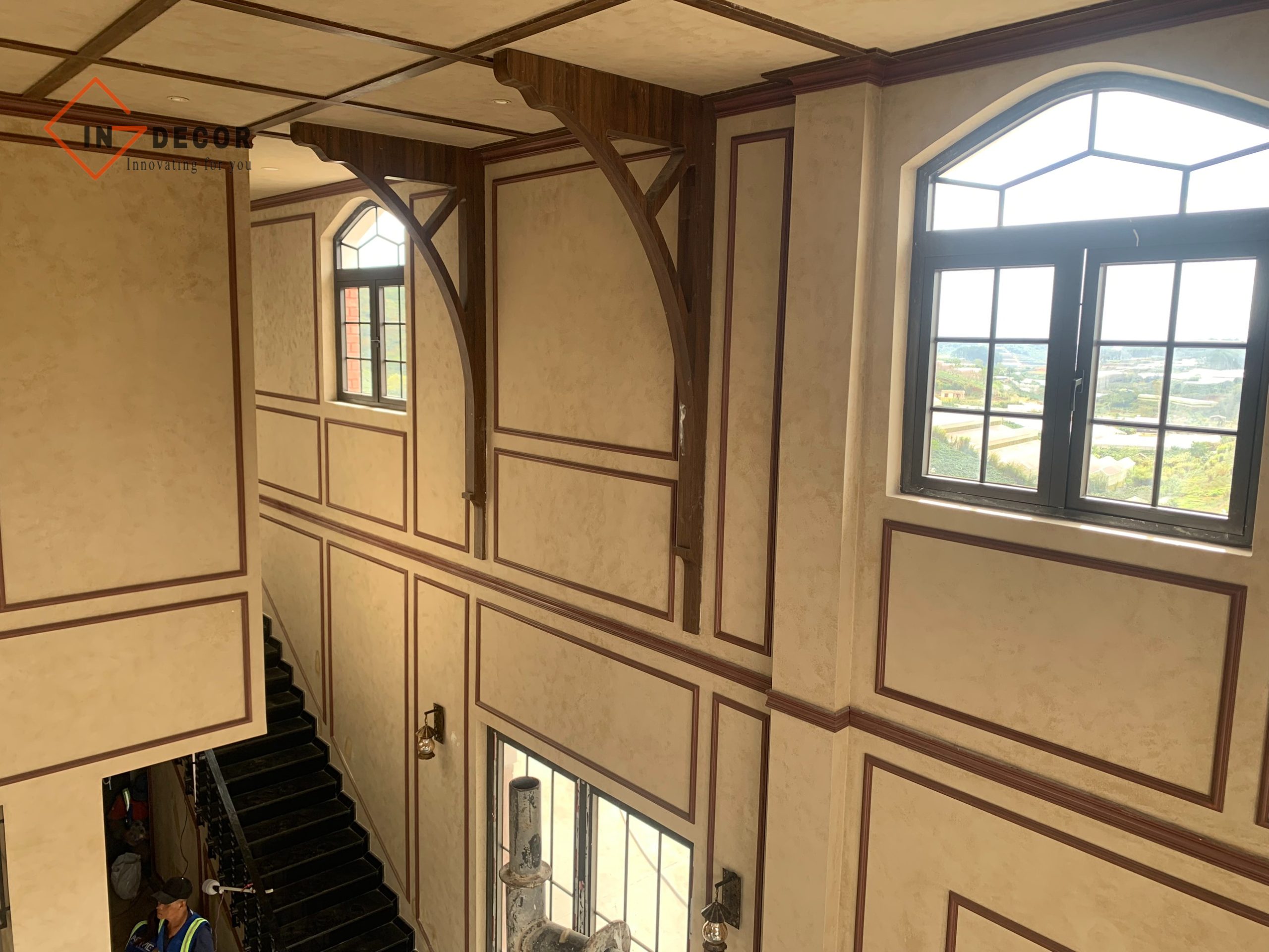 sơn hiệu ứng bê tông màu ấm