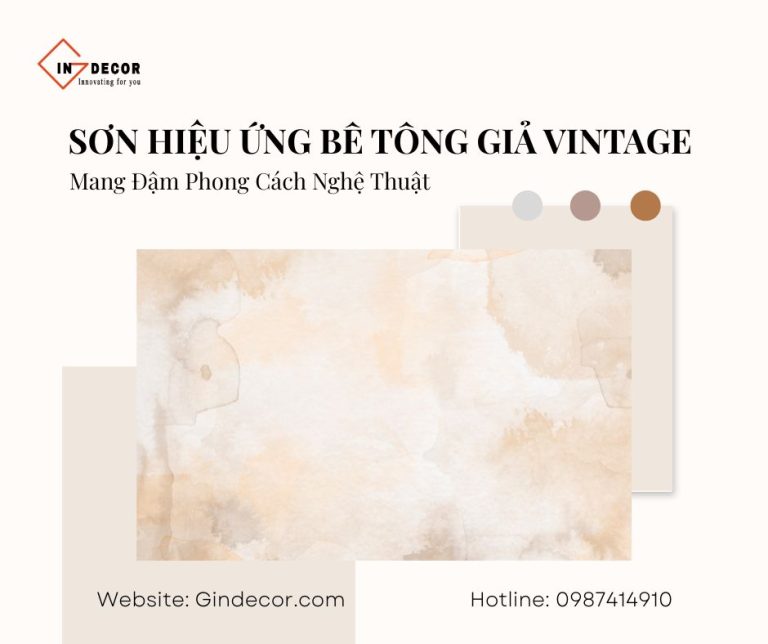 Sơn Hiệu Ứng Bê Tông Giả Vintage Mang Đậm Phong Cách Nghệ Thuật