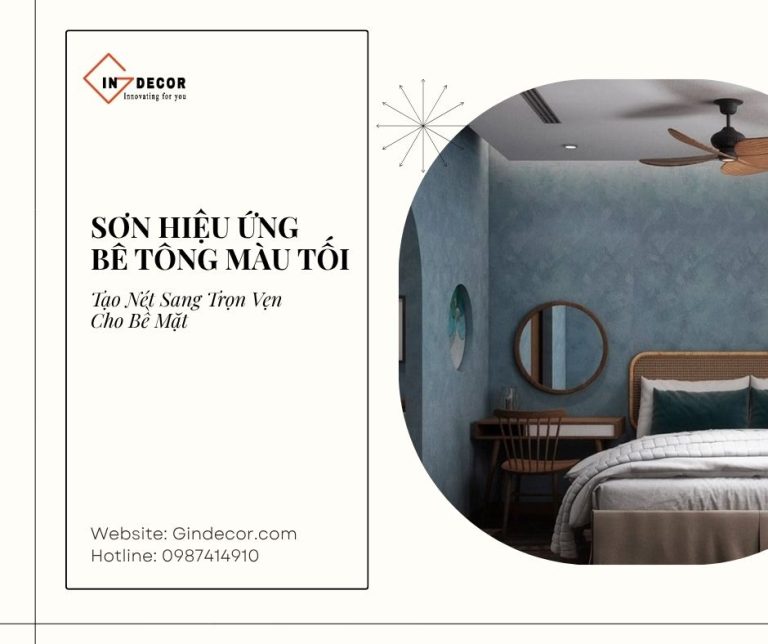 sơn hiệu ứng bê tông màu tối