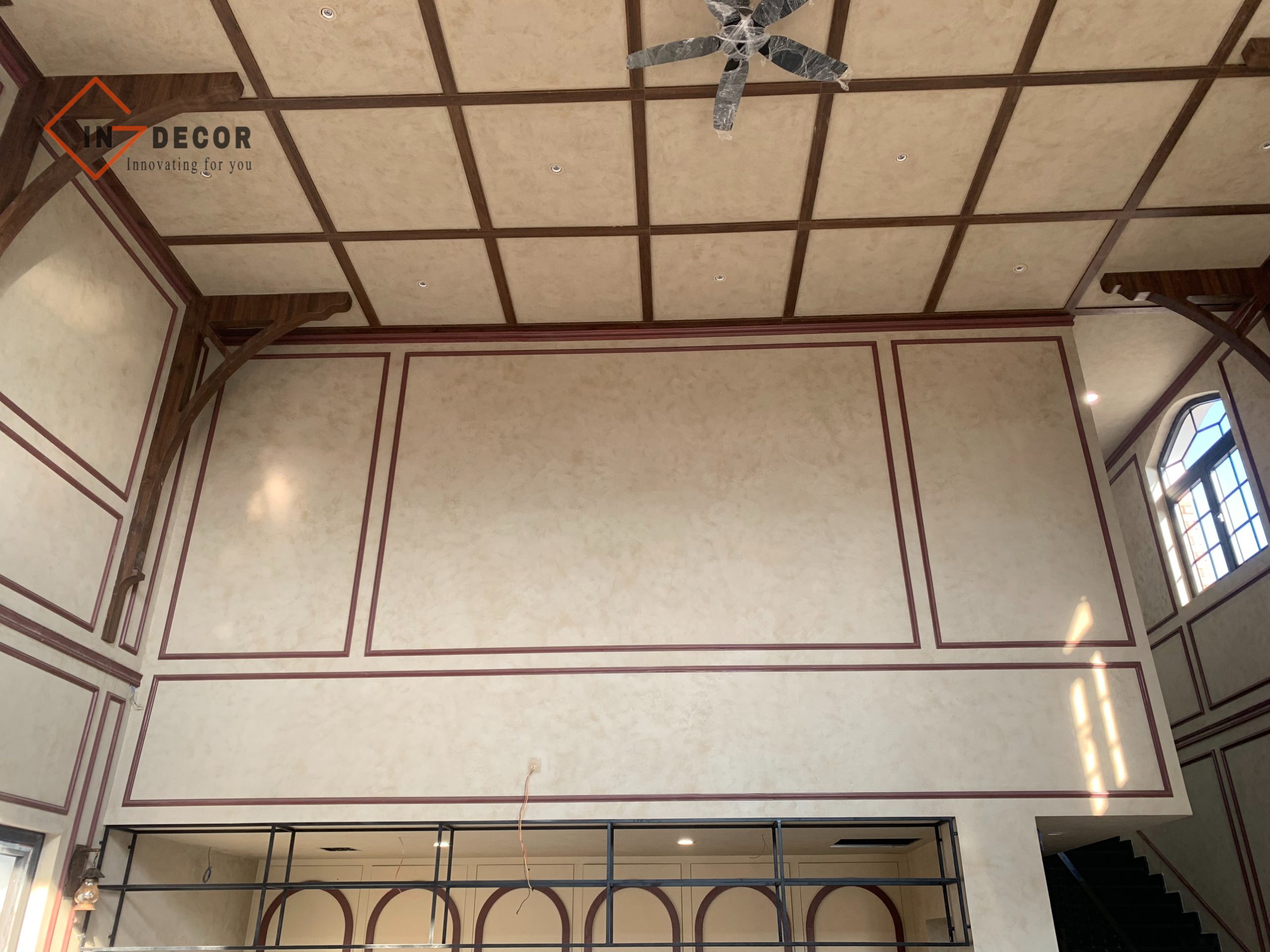 sơn hiệu ứng bê tông màu ấm