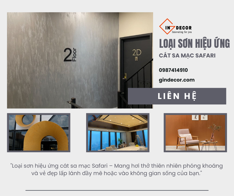 Loại sơn hiệu ứng cát sa mạc Safari mang phong cách tự nhiên