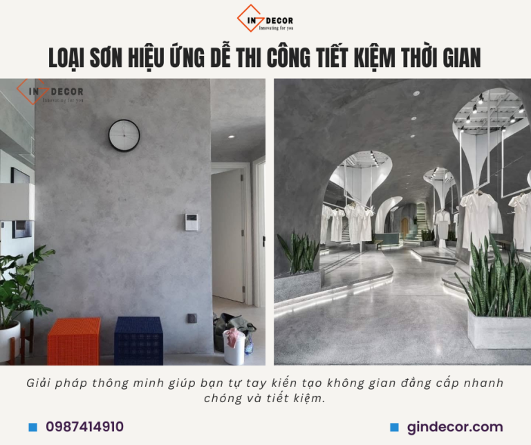 Loại sơn hiệu ứng dễ thi công tiết kiệm thời gian