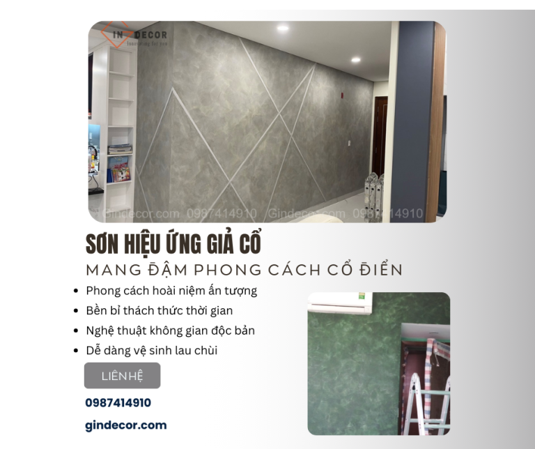 Loại sơn hiệu ứng giả cổ mang đậm phong cách cổ điển