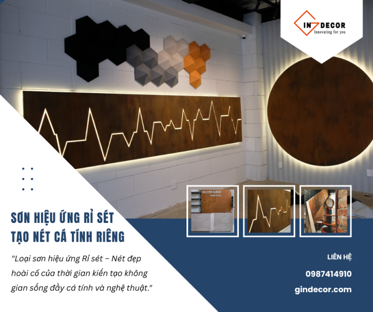 Loại sơn hiệu ứng Rỉ sét tạo nét cá tính riêng
