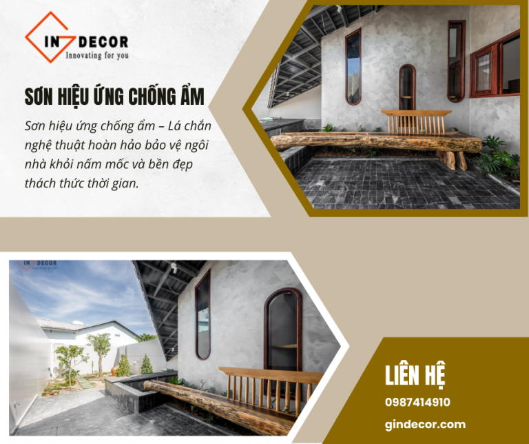 Sơn hiệu ứng chống ẩm bảo vệ bề mặt tối ưu