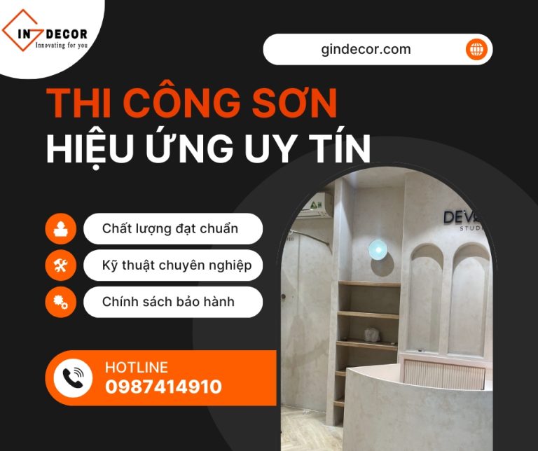 Lựa chọn công ty thi công sơn hiệu ứng uy tín chuyên nghiệp