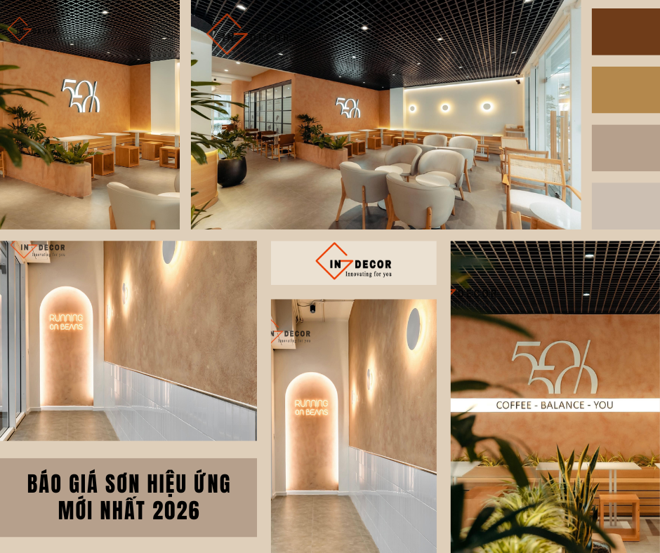 Báo giá sơn hiệu ứng mới nhất 2026