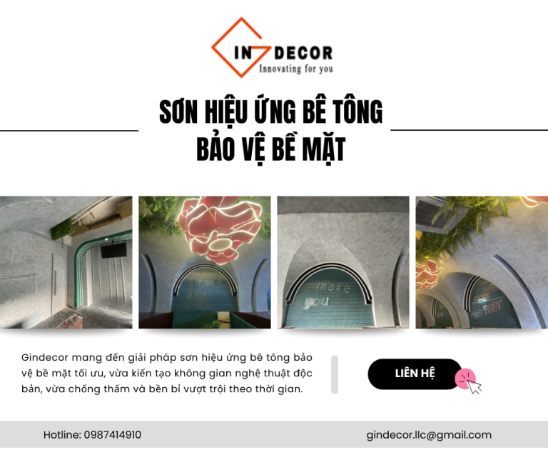 Giải Pháp Sơn Hiệu Ứng Bê Tông Bảo Vệ Bề Mặt Toàn Diện