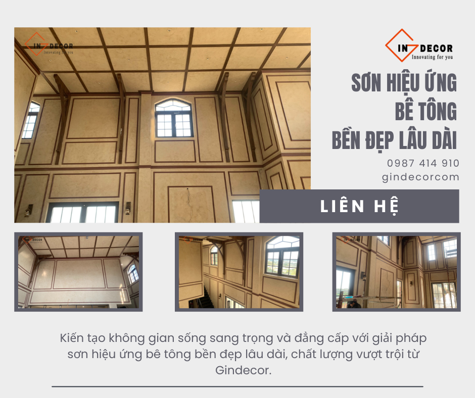 Sơn hiệu ứng bê tông bền đẹp lâu dài: Giải pháp tối ưu