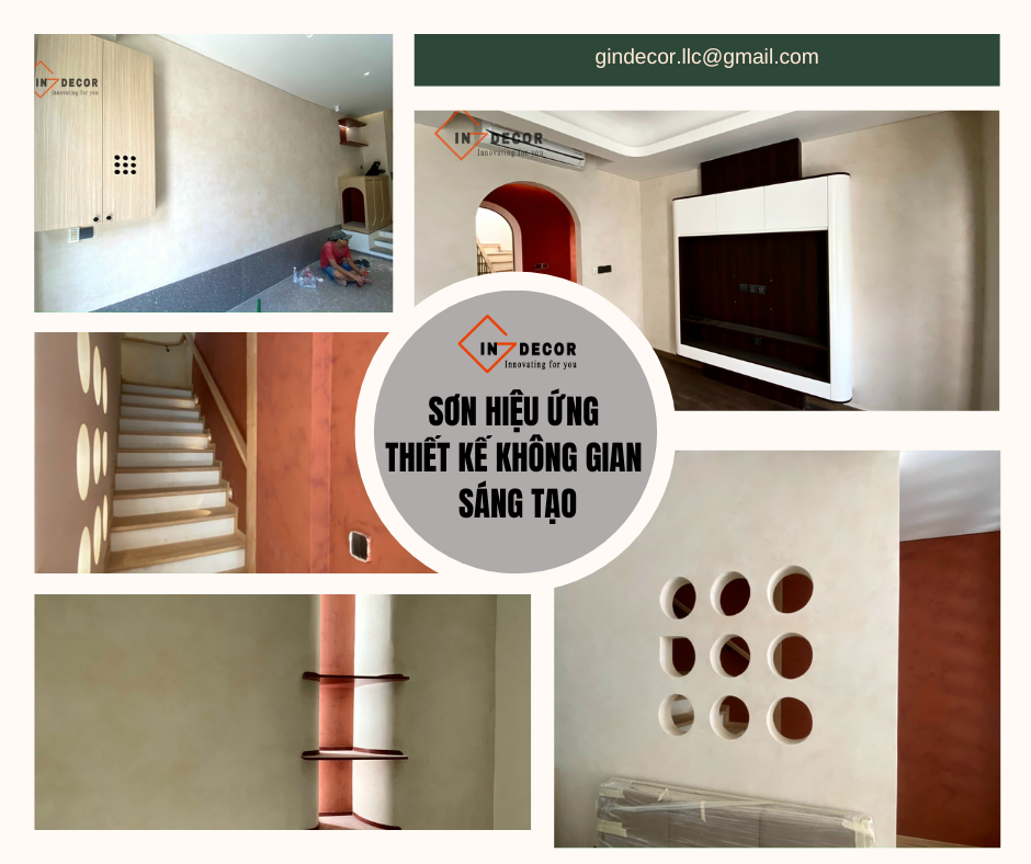 Sơn hiệu ứng thiết kế không gian sáng tạo