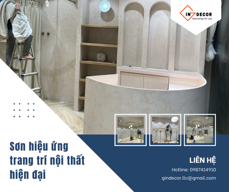 Sơn hiệu ứng trang trí nội thất hiện đại