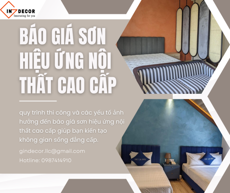 Báo giá sơn hiệu ứng nội thất cao cấp và xu hướng kiến trúc hiện đại